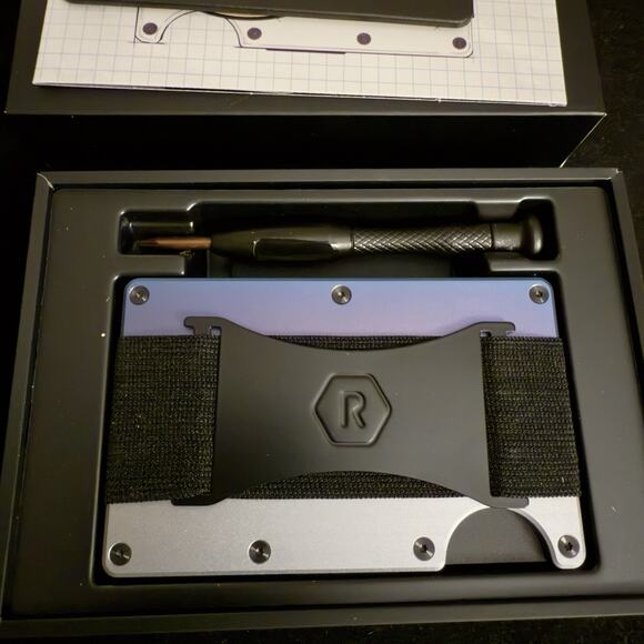 Ridge Magsafe Wallet-Burnt Titanium w/Cash Strap~NEW*IN BOX*USA-Retail $175 - Picture 10 of 11